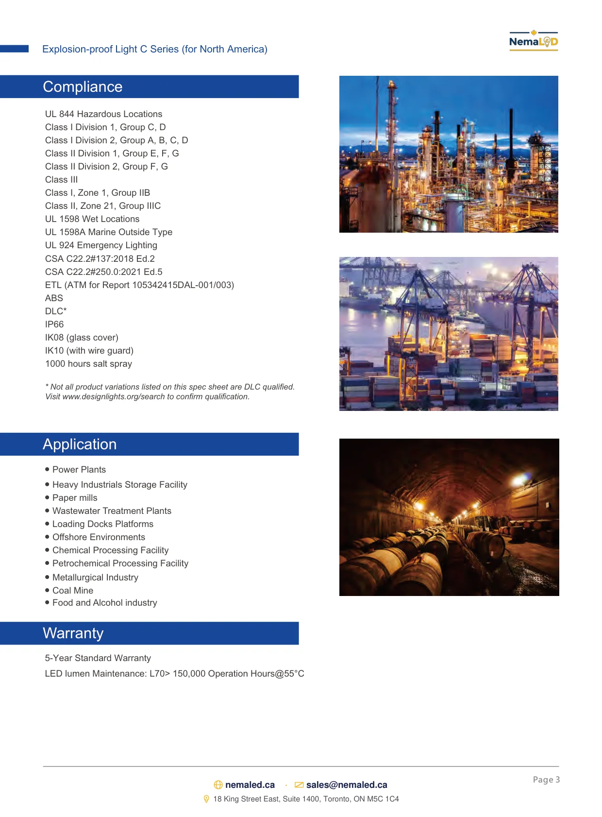 EX-C High Bay spec sheet — page 3 of 11