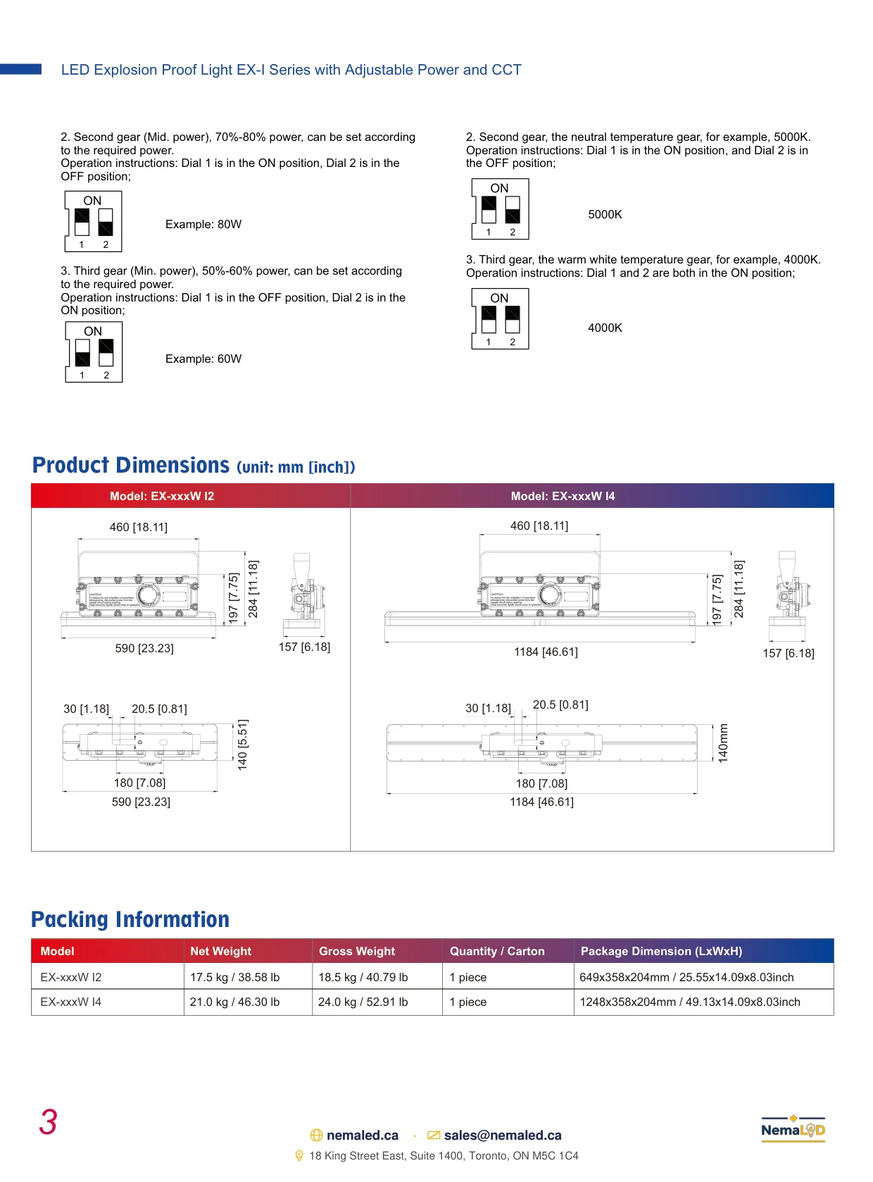 EX-I Linear spec sheet — page 4 of 5