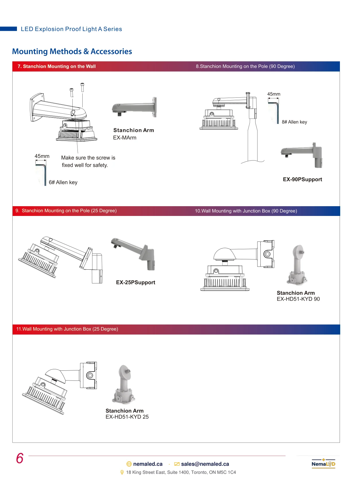 EX-A Flood Light spec sheet — page 7 of 7