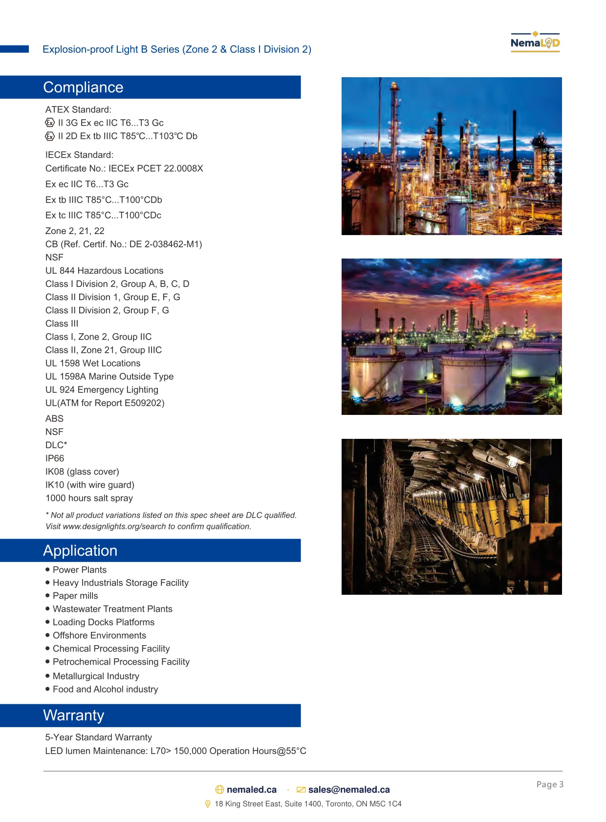 EX-B High Bay spec sheet — page 3 of 10