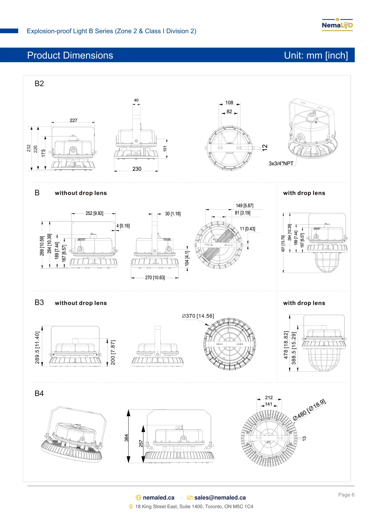 EX-B High Bay spec sheet — page 6 of 10
