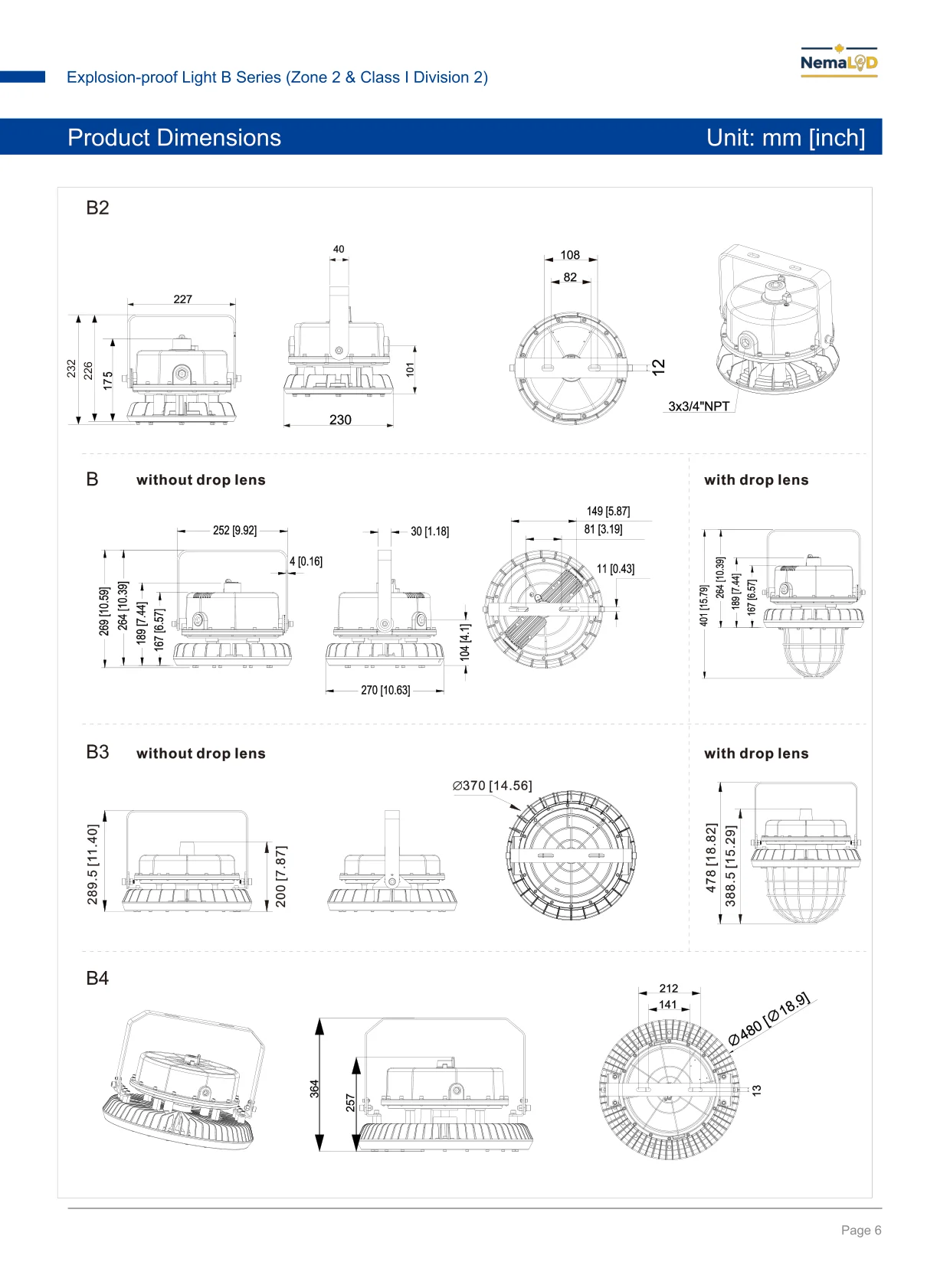 EX-B High Bay spec sheet — page 6 of 10