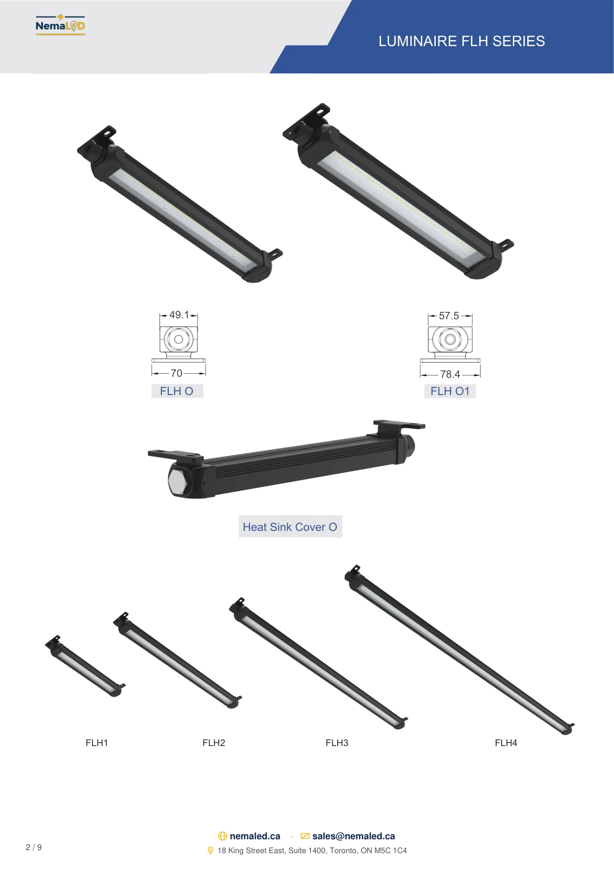 EX-FLH Linear spec sheet — page 2 of 9