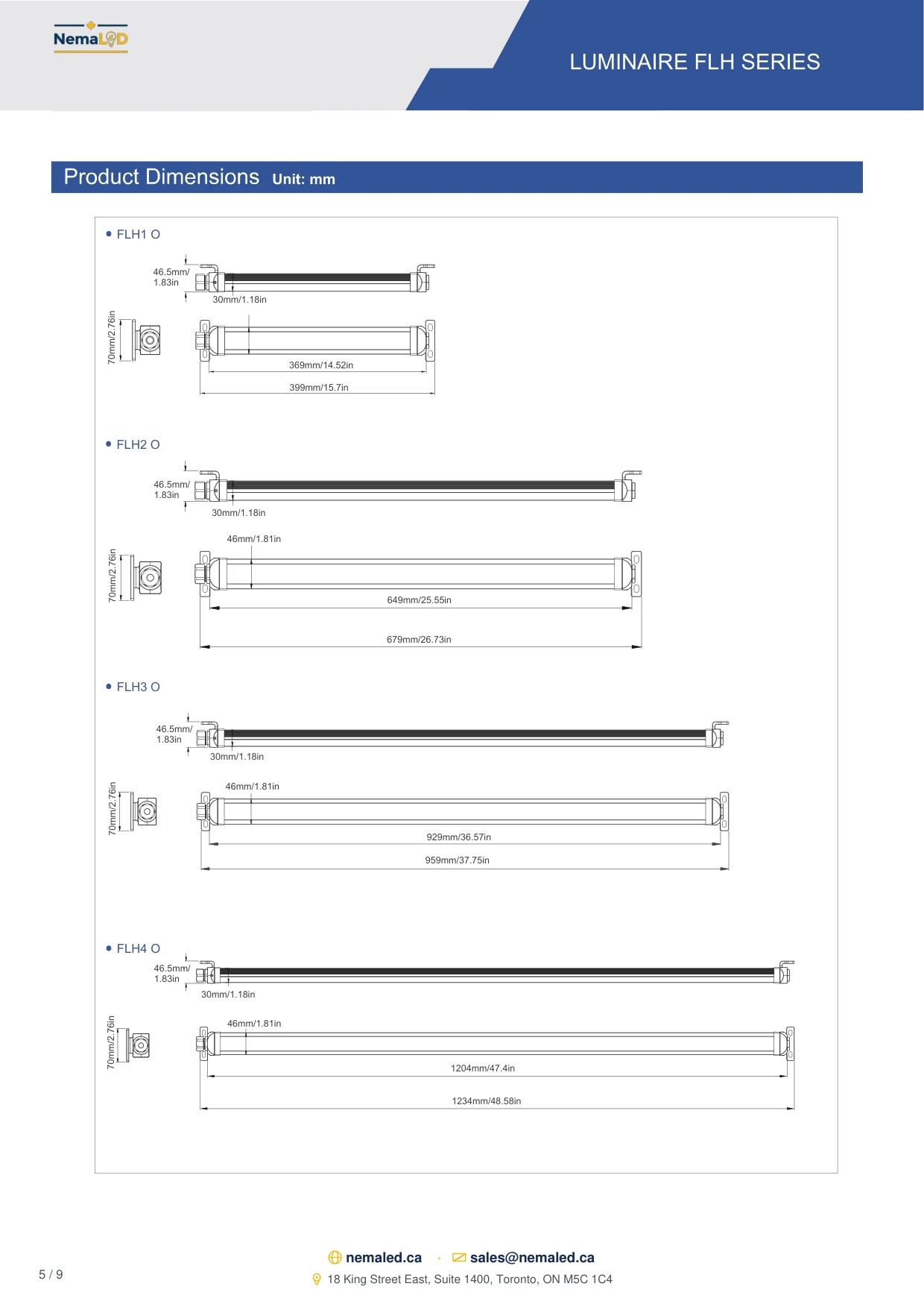 EX-FLH Linear spec sheet — page 5 of 9