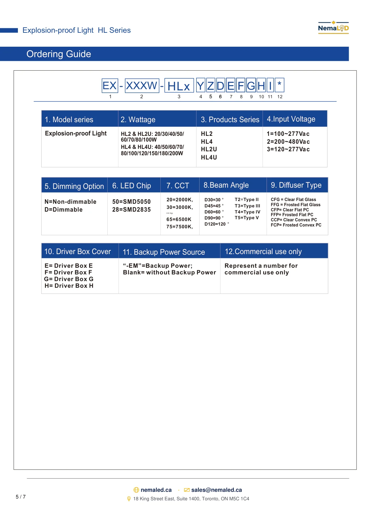 EX-HL Linear spec sheet — page 6 of 8