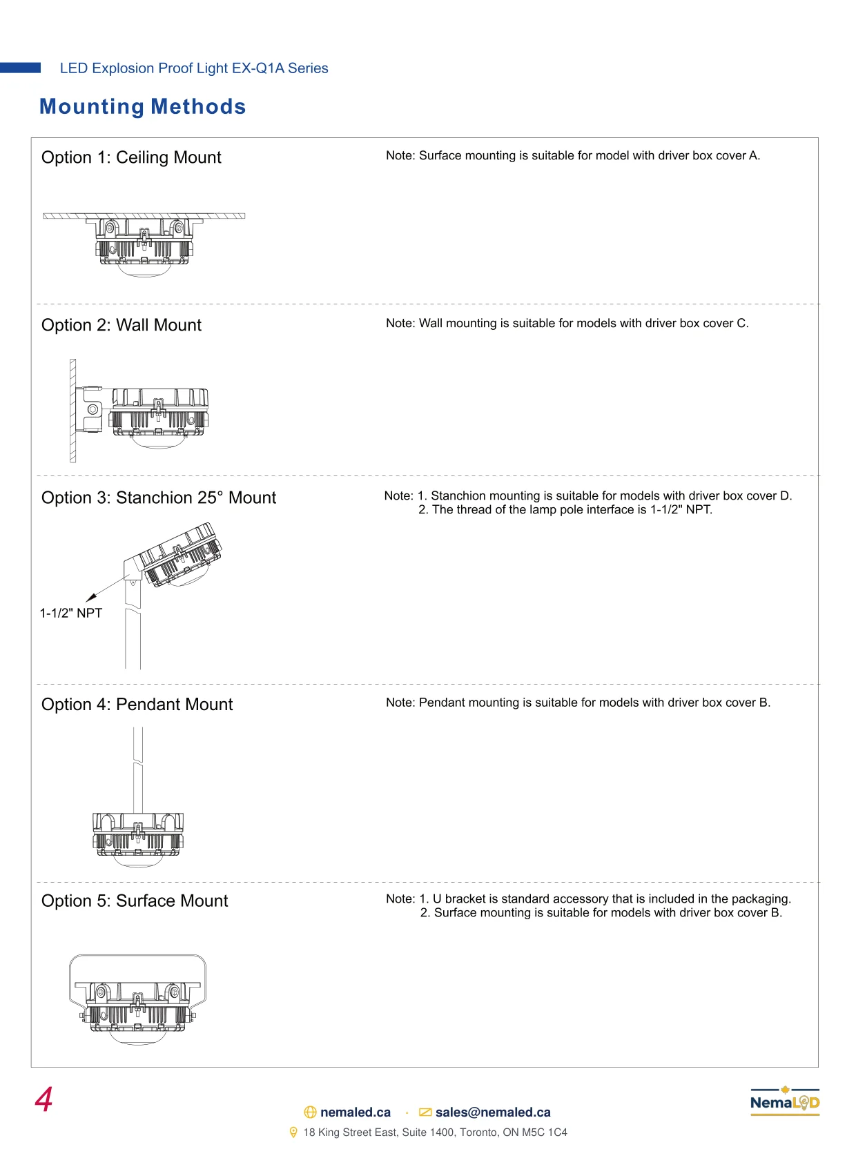 EX-Q1A Low Bay spec sheet — page 5 of 7