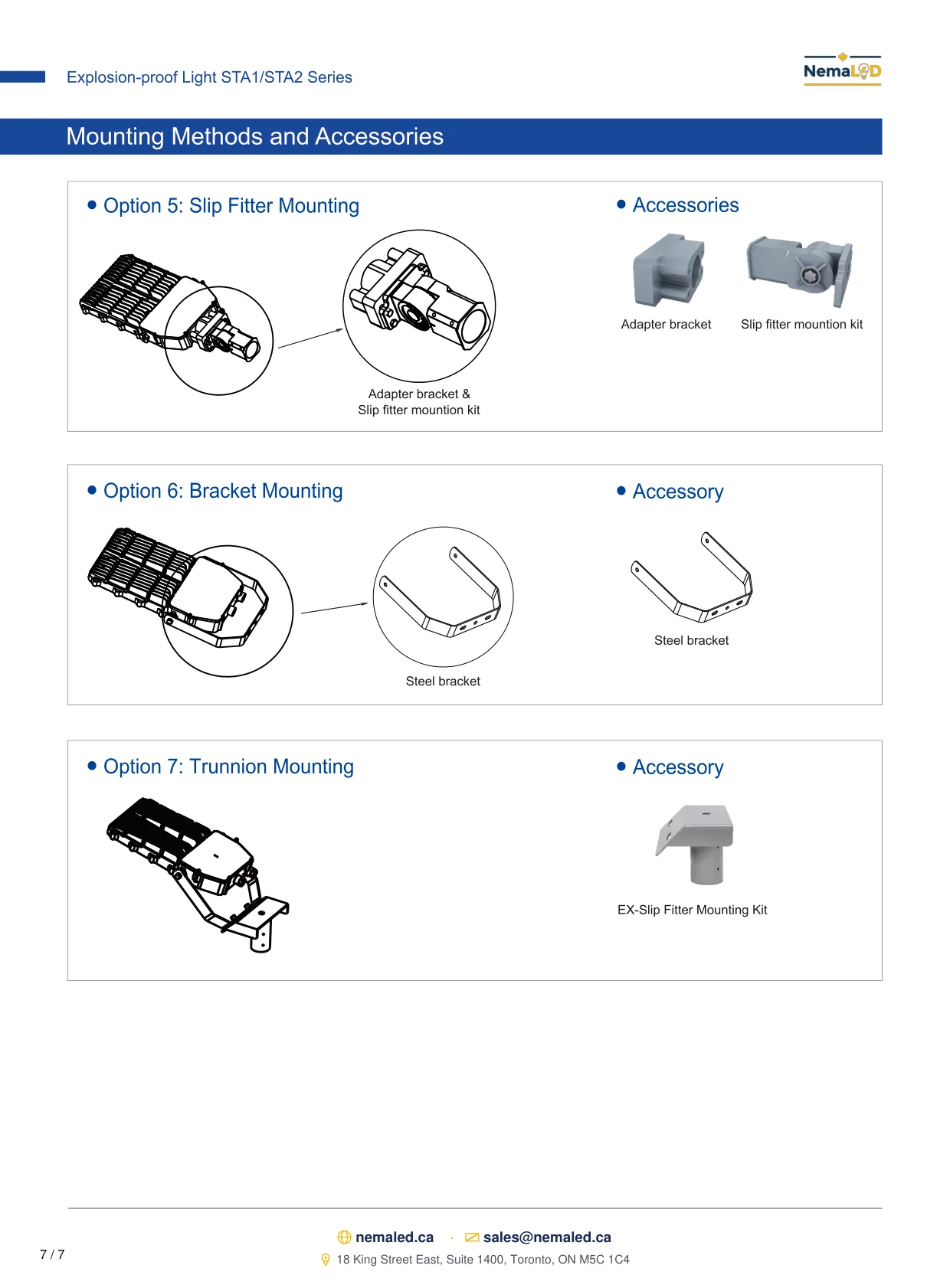 STA1-STA2 Shoe Box spec sheet — page 8 of 8