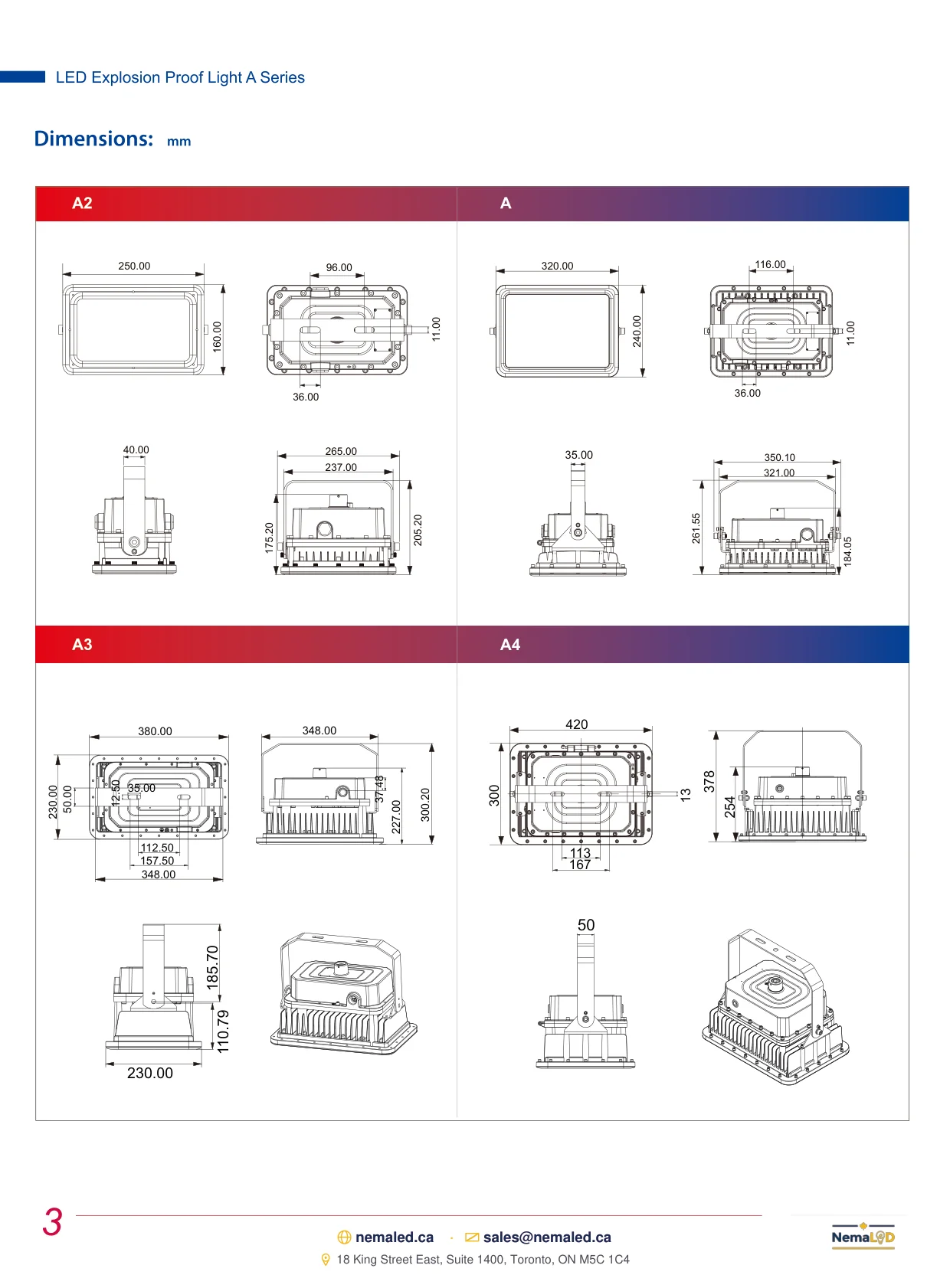 EX-A Flood Light spec sheet — page 4 of 7