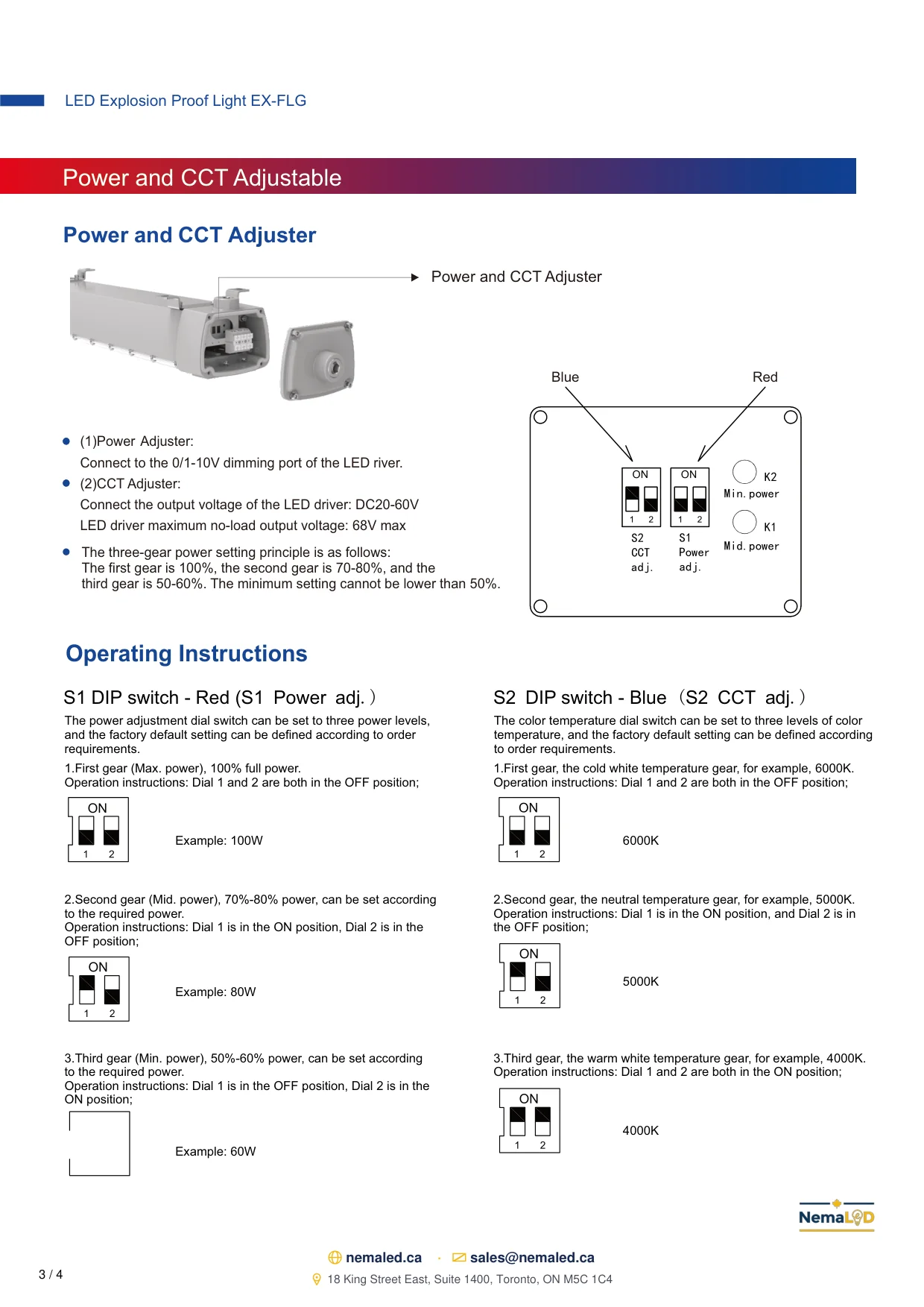 FLG Linear spec sheet — page 4 of 5