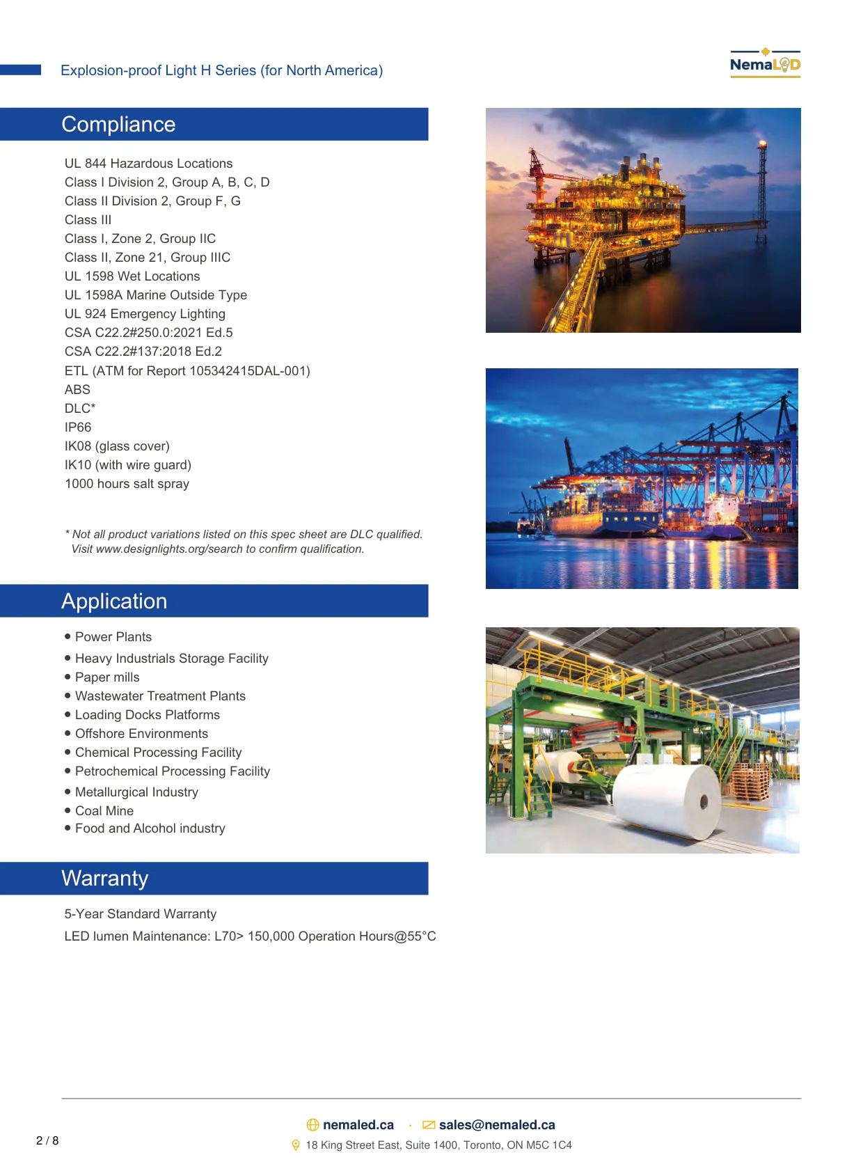 EX-H Linear spec sheet — page 3 of 9